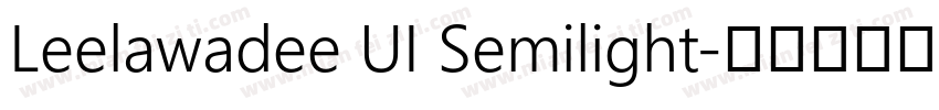 Leelawadee UI Semilight字体转换